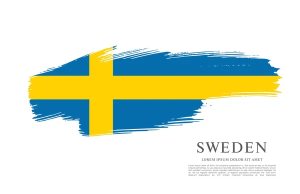 Suède Pinceau course fond — Image vectorielle