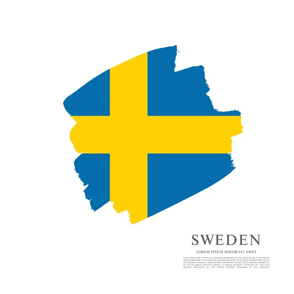 Sweden Brush stroke background — Stock Vector