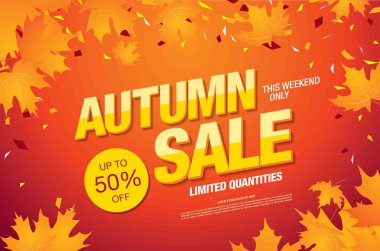 Süper sonbahar afiş. 