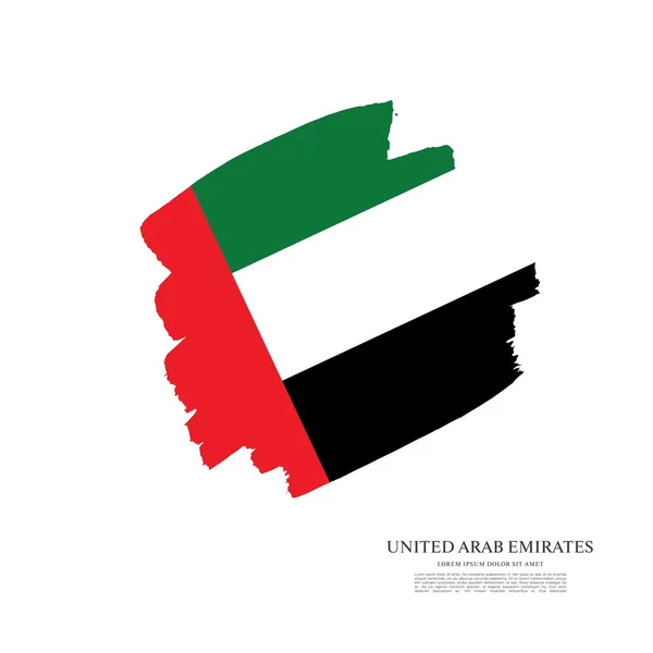 Bandera de los emiratos árabes unidos. — Vector de stock