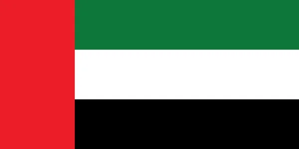 Bandeira dos emirados árabes unidos. —  Vetores de Stock