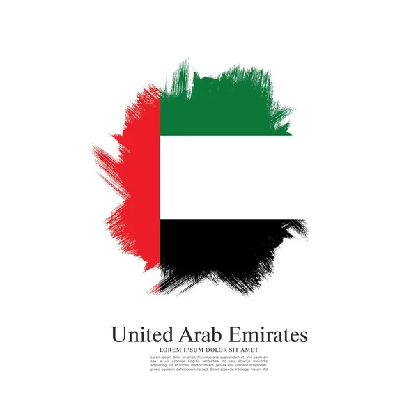 Bandera de los emiratos árabes unidos. — Vector de stock