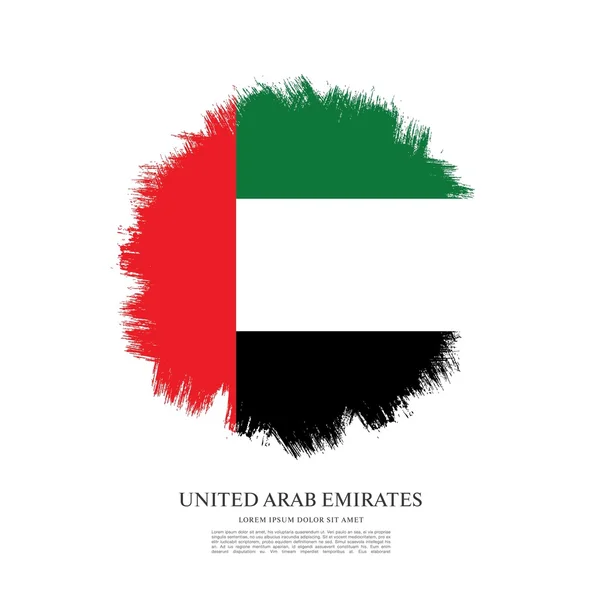 Bandera de los emiratos árabes unidos. — Vector de stock