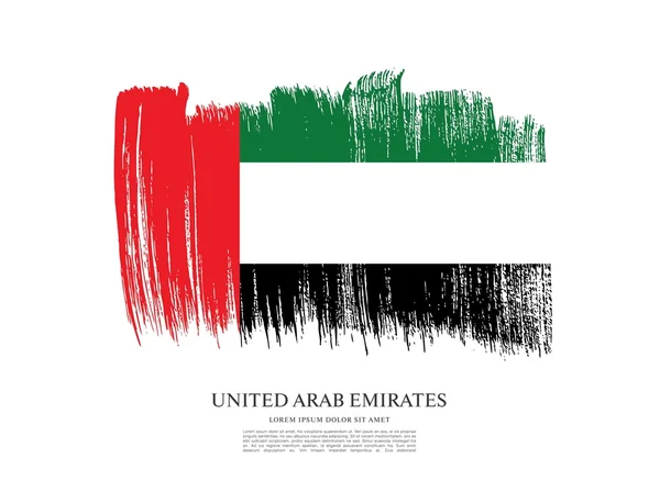 Bandera de los emiratos árabes unidos. — Vector de stock