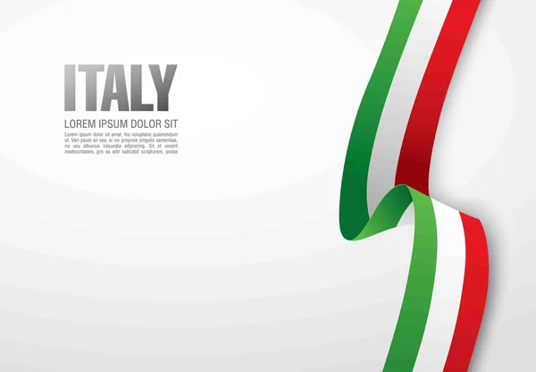 Italybackground의 국기 — 스톡 벡터