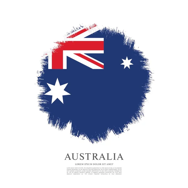 Flag of Australia sign — Stock Vector