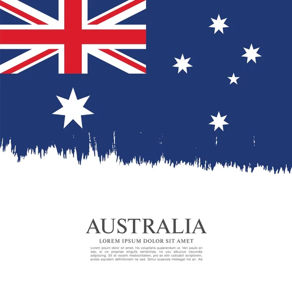 Vlajka Austrálie znamení — Stockový vektor