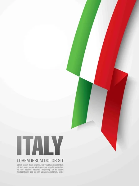 Italybackground の旗 — ストックベクタ