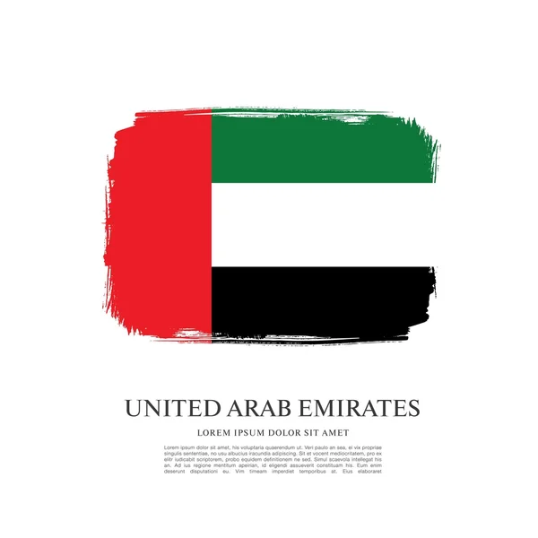 Bandera de los emiratos árabes unidos. — Vector de stock