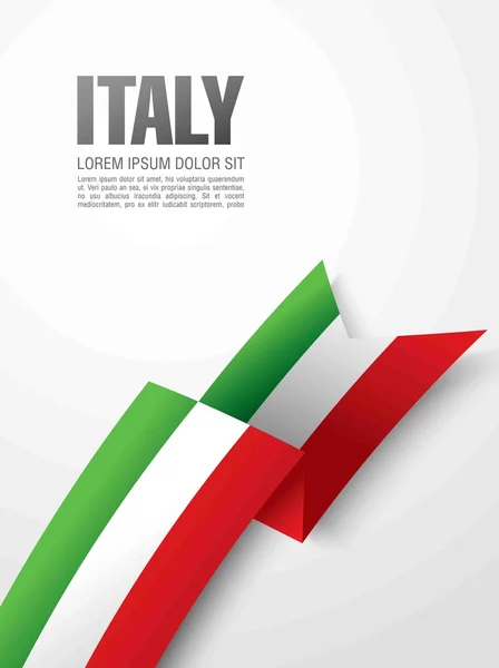 Italybackground の旗 — ストックベクタ