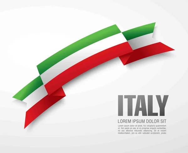 Italybackground の旗 — ストックベクタ