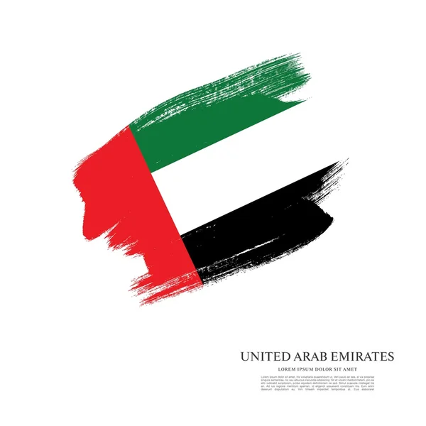 Bandiera degli emirati arabi uniti. — Vettoriale Stock