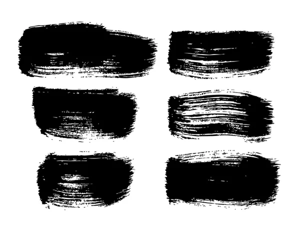 Ensemble de coups de pinceau — Image vectorielle