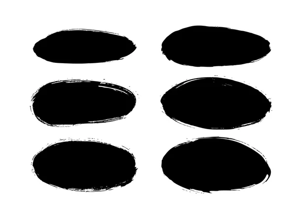 Ensemble de coups de pinceau — Image vectorielle