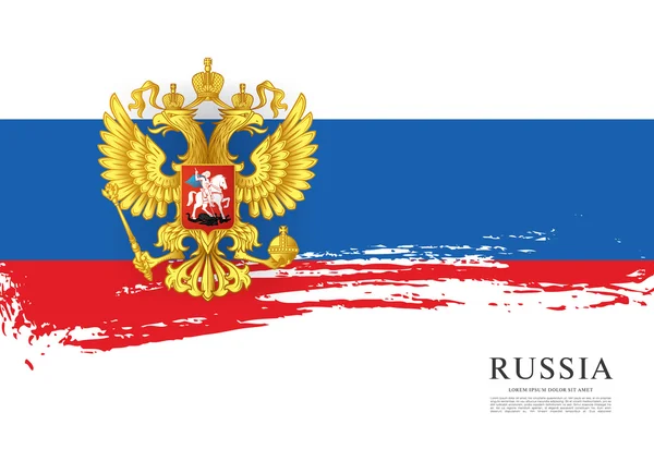 Прапор Росії. Герб. — стоковий вектор