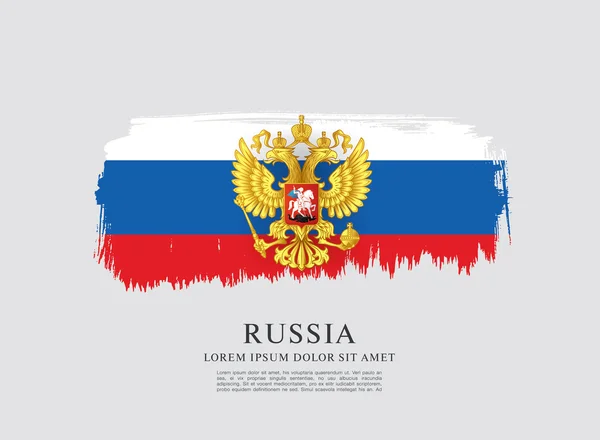 Flaga Rosji. Herb. — Wektor stockowy