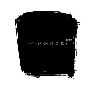 Grunge fırça konturu arka plan