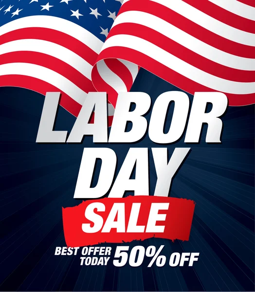 Labor day sale. — Stock Vector