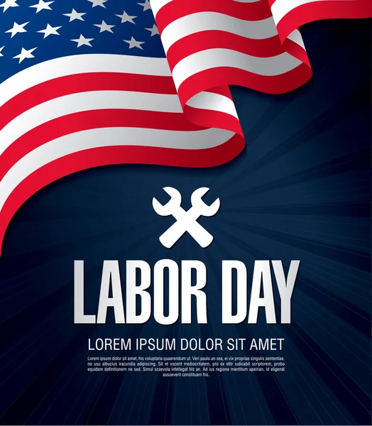 Labor day. Banner — Stock Vector