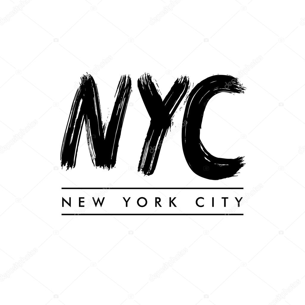 New York City lettering. NYC Vector Illustration