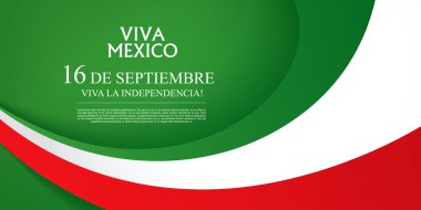16 th of September. Viva Mexico! clipart