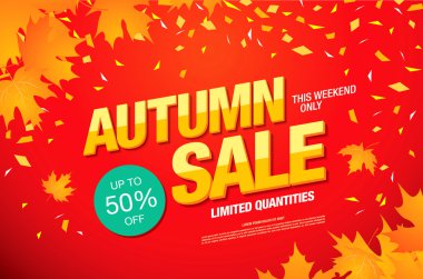 Sonbahar Satılık şablon afiş