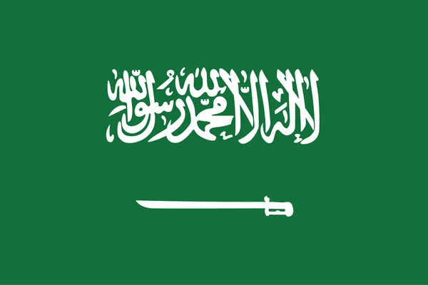 Bandera de arabia saudí — Vector de stock