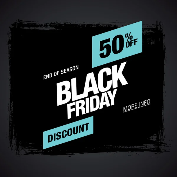 Black Friday Banner de venta — Vector de stock