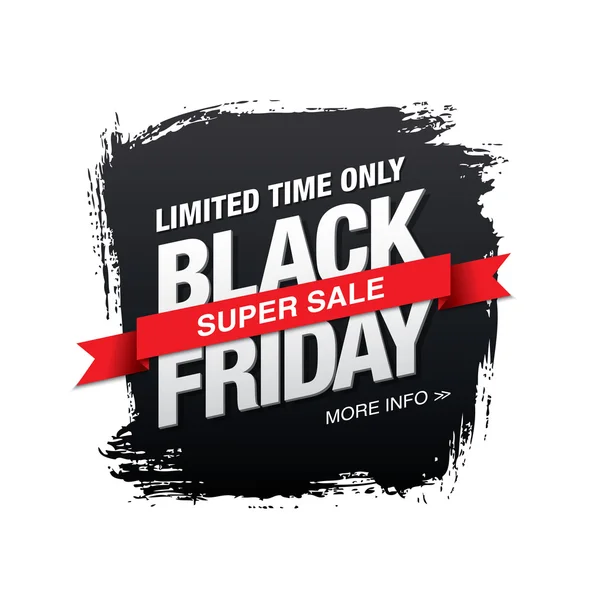 Banner zum Black Friday — Stockvektor