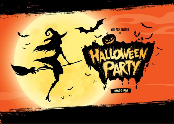 Manifesto festa di Halloween — Vettoriale Stock