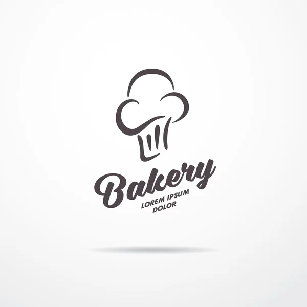 Panadería letras logo — Vector de stock