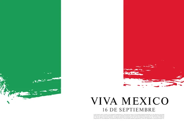 Banner del día de la independencia mexicana — Vector de stock