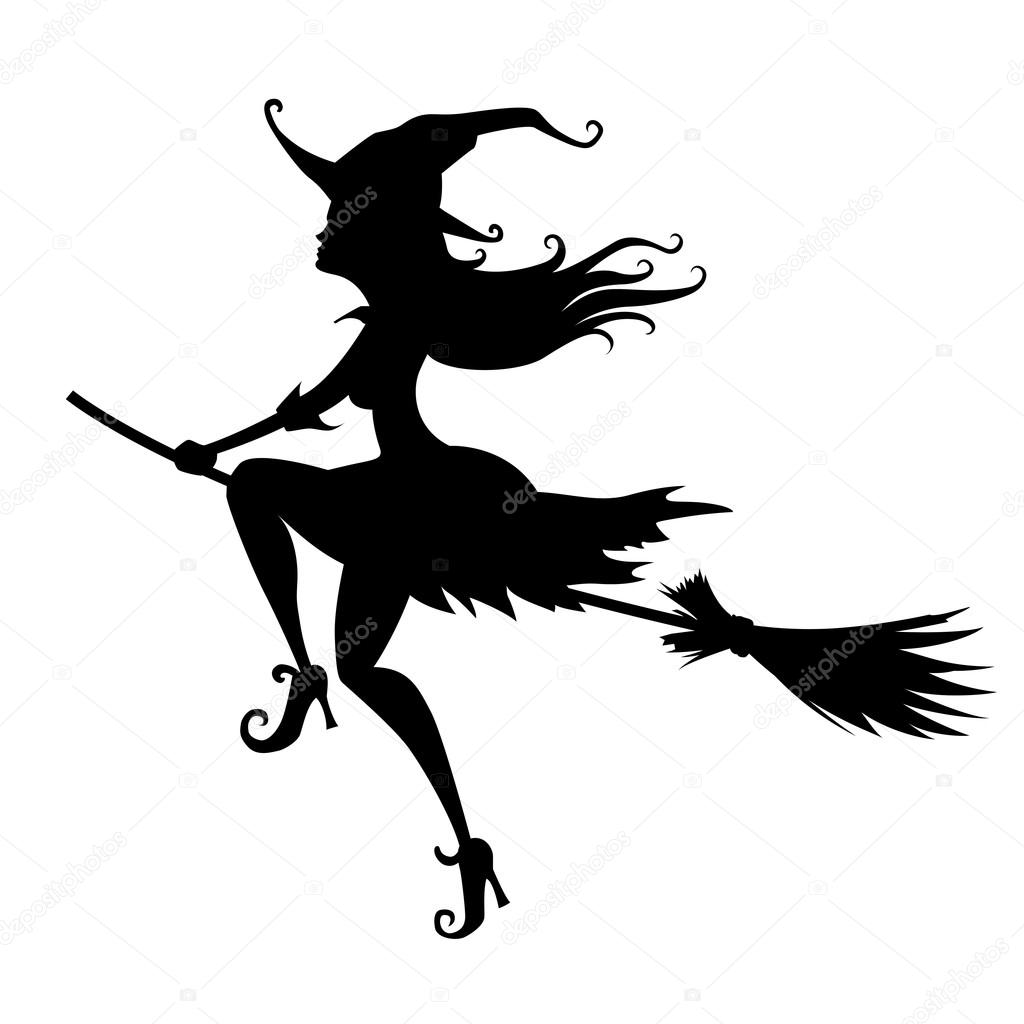 halloween witch silhouette