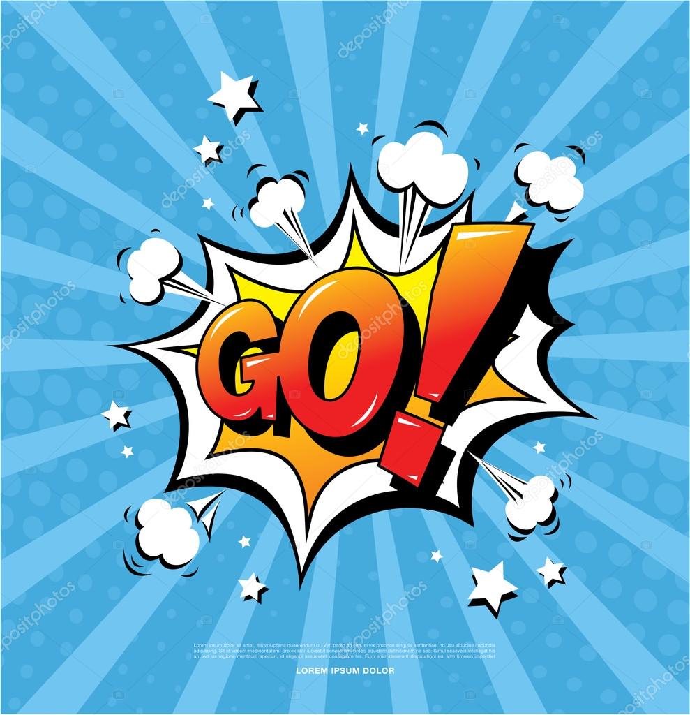 Ispirational comics style banner