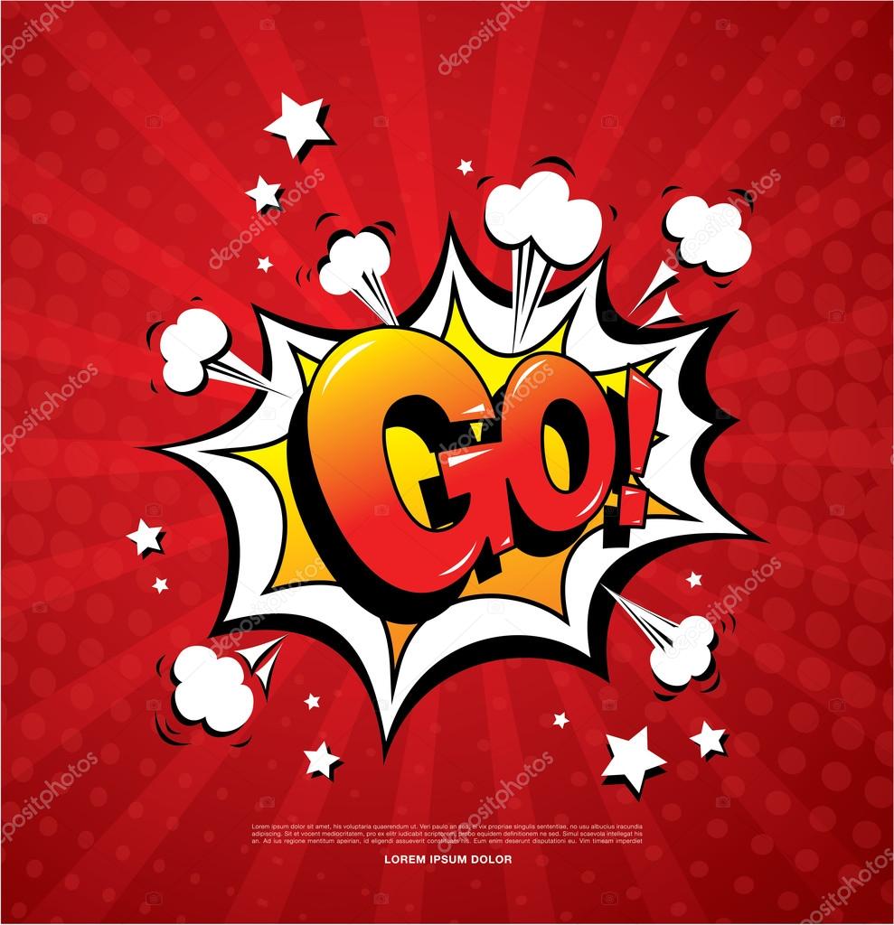 Ispirational comics style banner