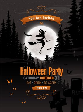 Cadılar Bayramı Parti Posteri