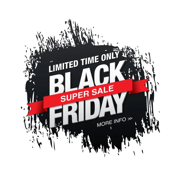 Banner zum Black Friday — Stockvektor