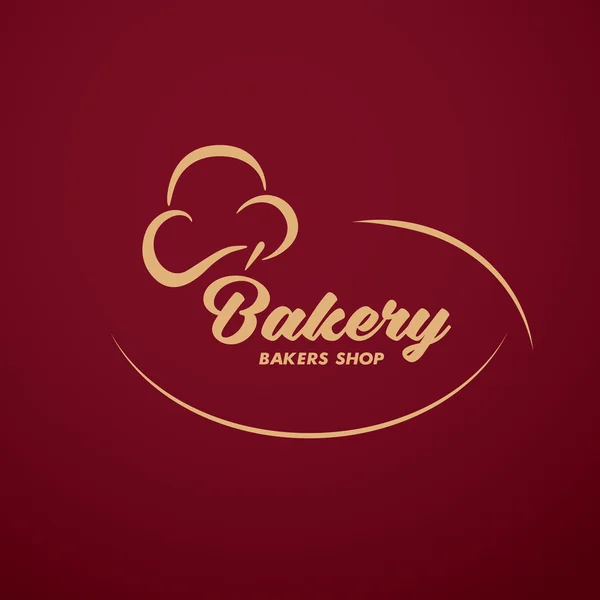 Piekarnia napis logo — Wektor stockowy
