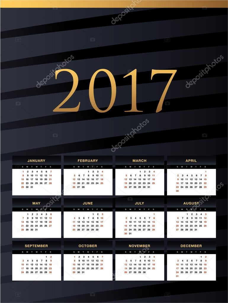 wall calendar 2017 design