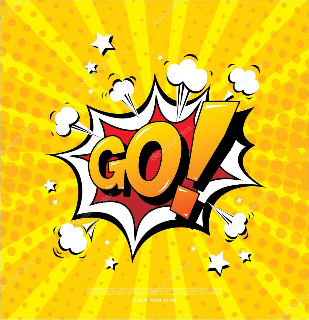 Ispirational comics style banner