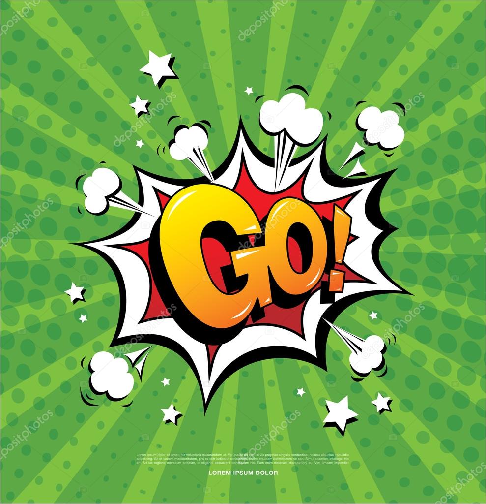 Ispirational comics style banner