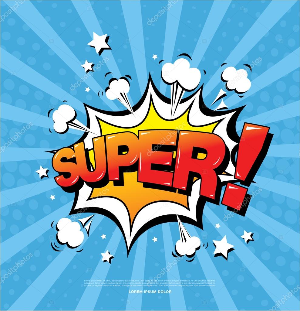 Ispirational comics style banner