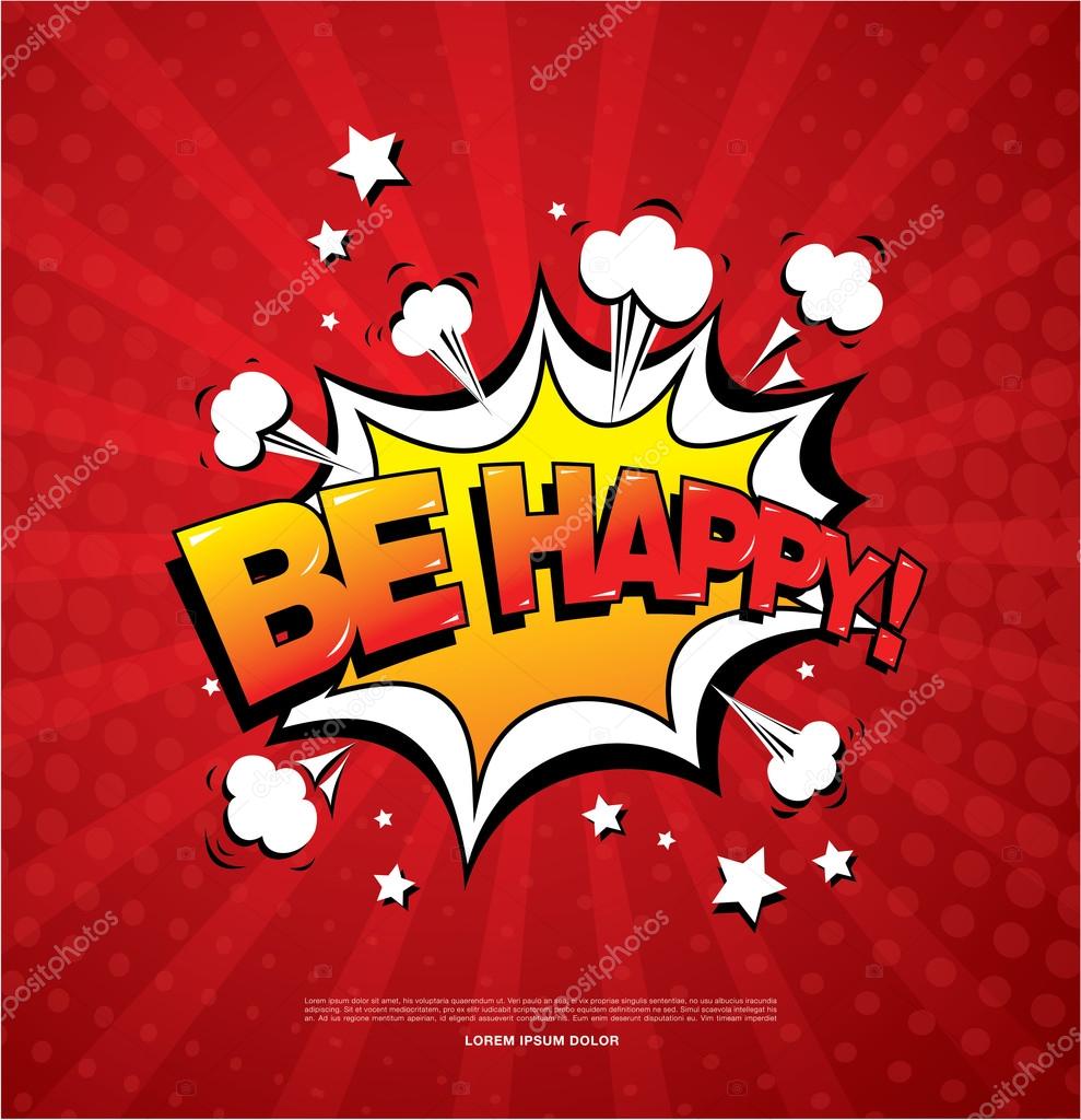 Ispirational comics style banner