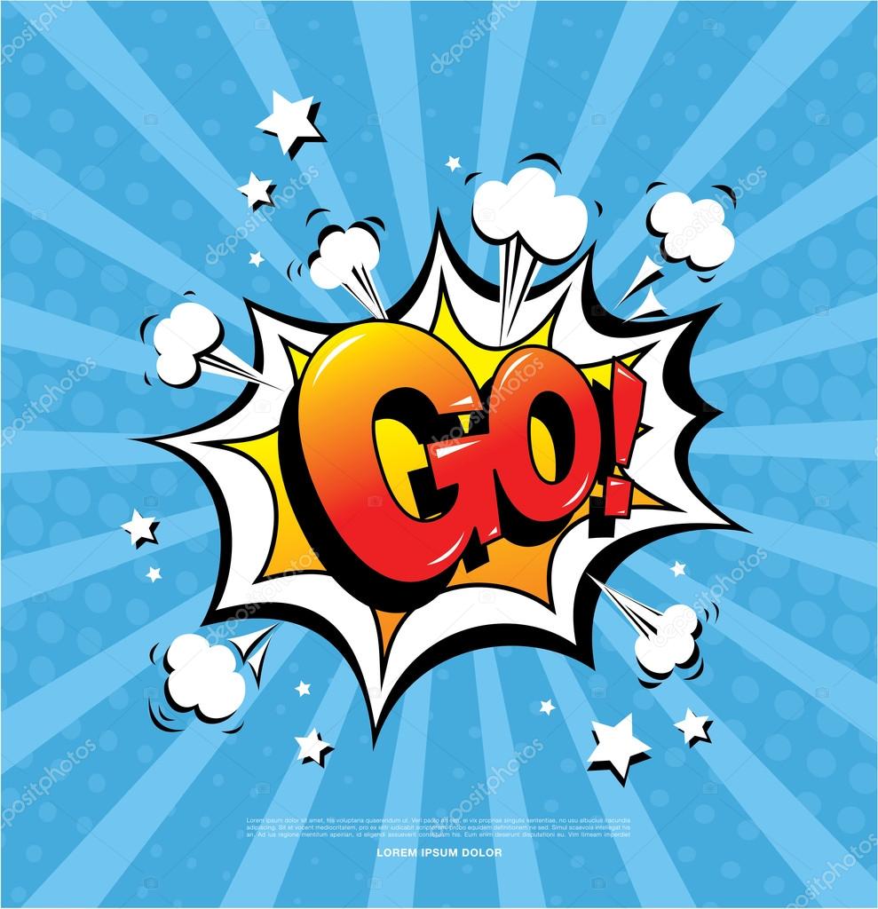 Ispirational comics style banner