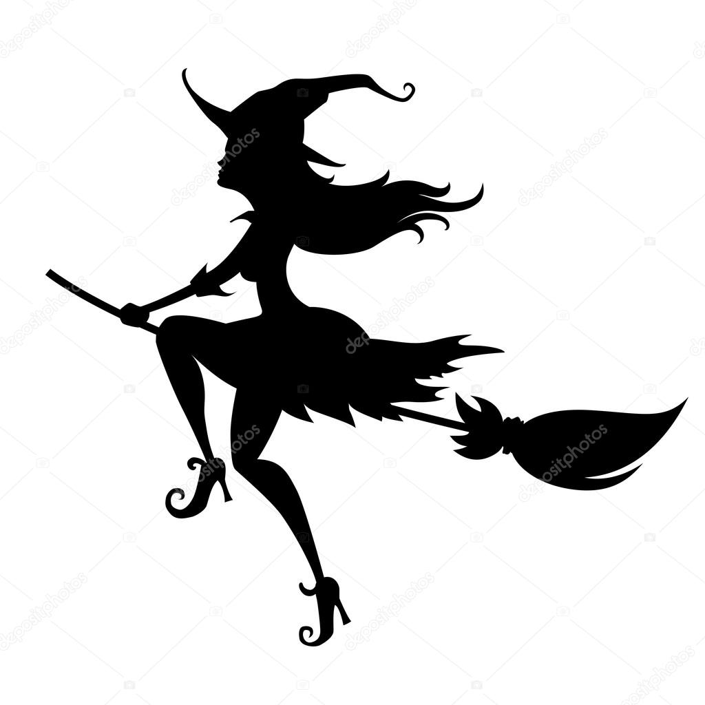 halloween witch silhouette