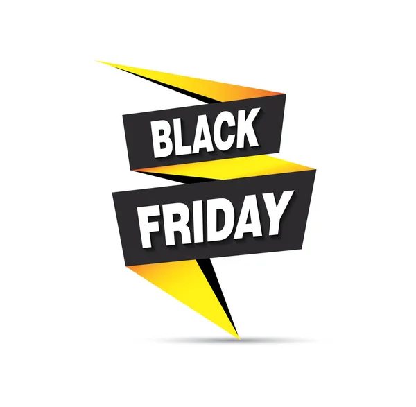 Black Friday Sprzedaż Kolorowy Baner Koncepcja Zakupów Ilustracja Wektor — Wektor stockowy