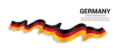 Beyaz arka planda Almanya ulusal bayrağı