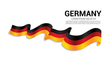 Beyaz arka planda Almanya ulusal bayrağı