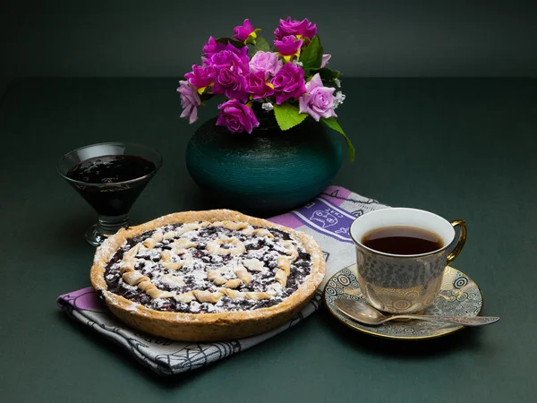 Torta de groselha preta — Fotografia de Stock