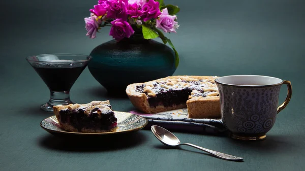 Torta di ribes nero — Foto Stock